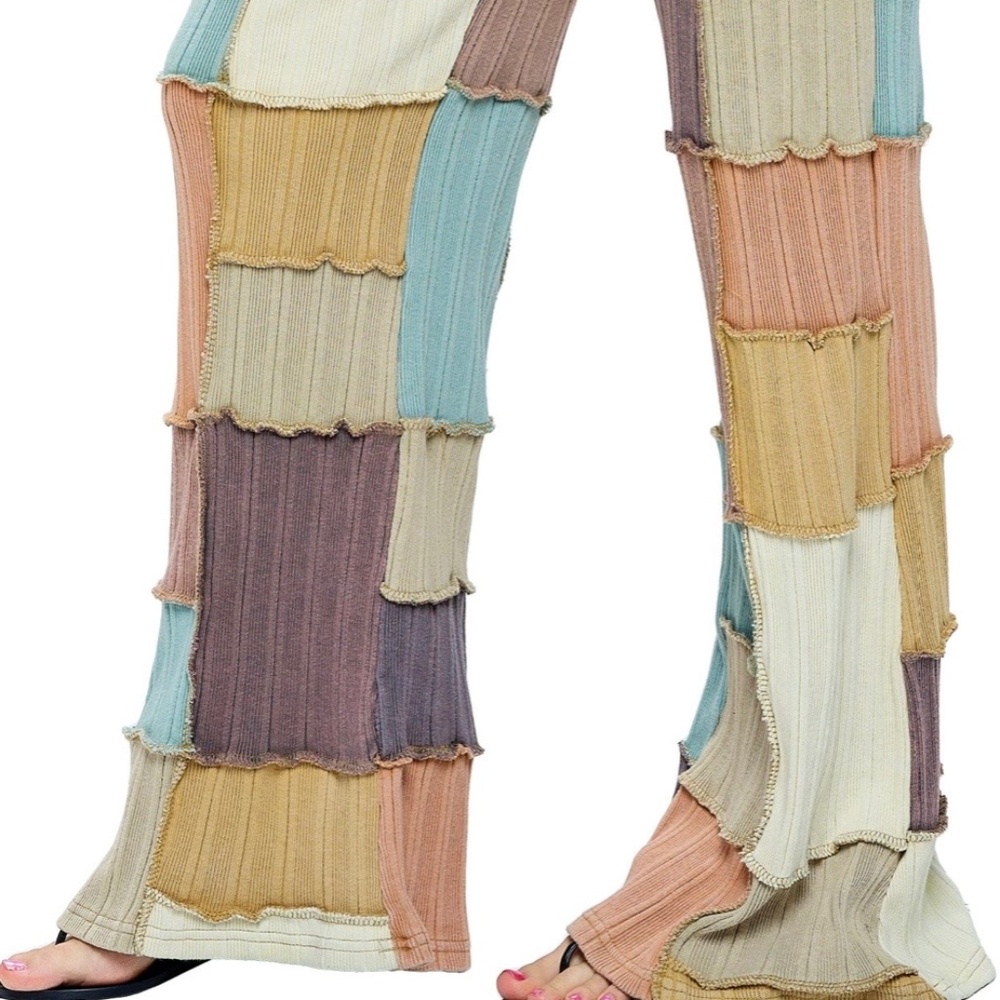 Y110 NWT Yak N Yeti Hippie Patchwork Multicolor Pants SM/Md Lg/Xl Stretch - Picture 3 of 10